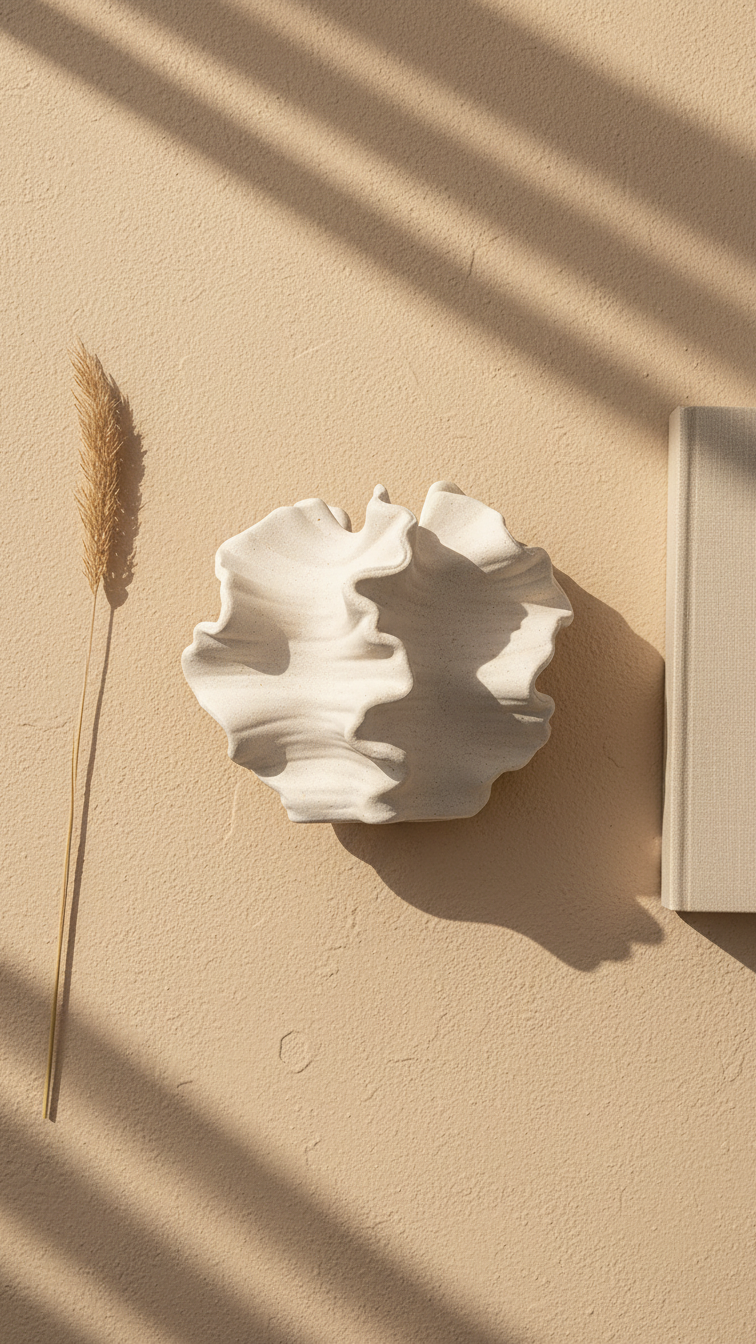 Petal Waves Porcelain Vase