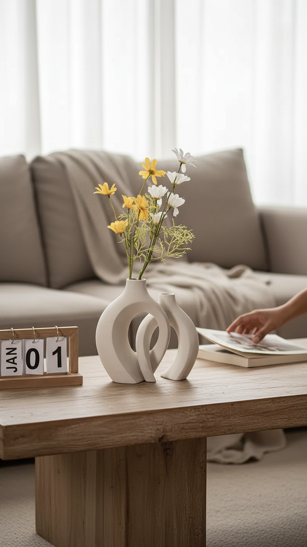 Chic Boho Ceramic Vases Set